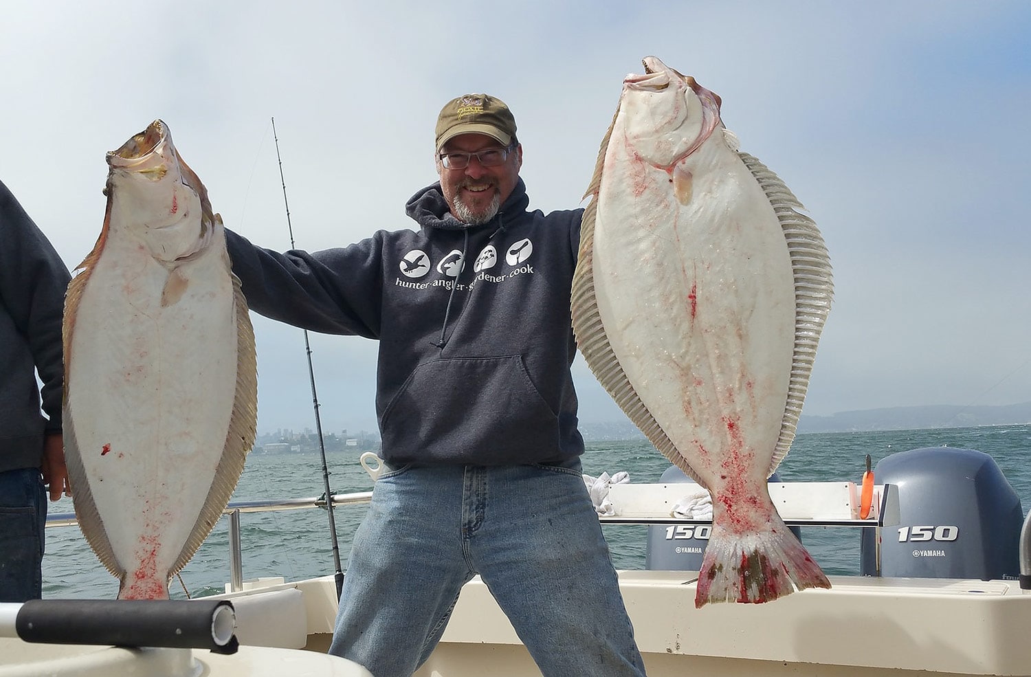 Hank Shaw with halibut