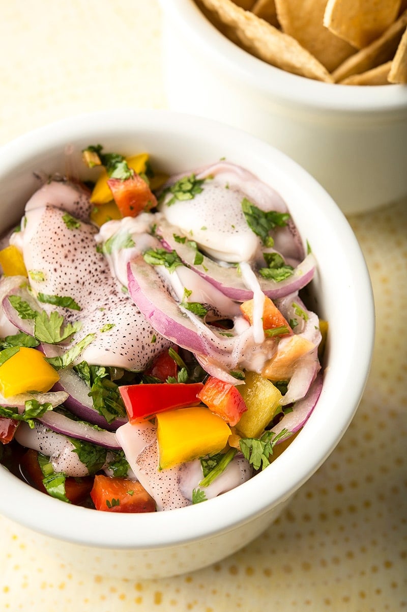 Squid Ceviche Recipe - Ceviche de Calamar Receta