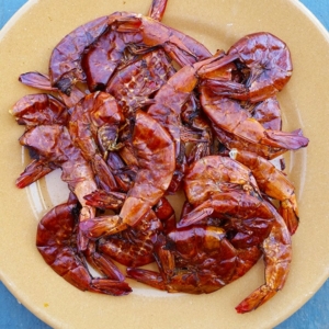 smoked, dried shrimp recipe