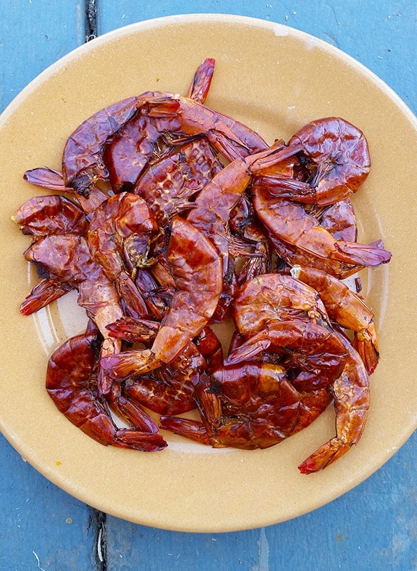 smoked, dried shrimp recipe