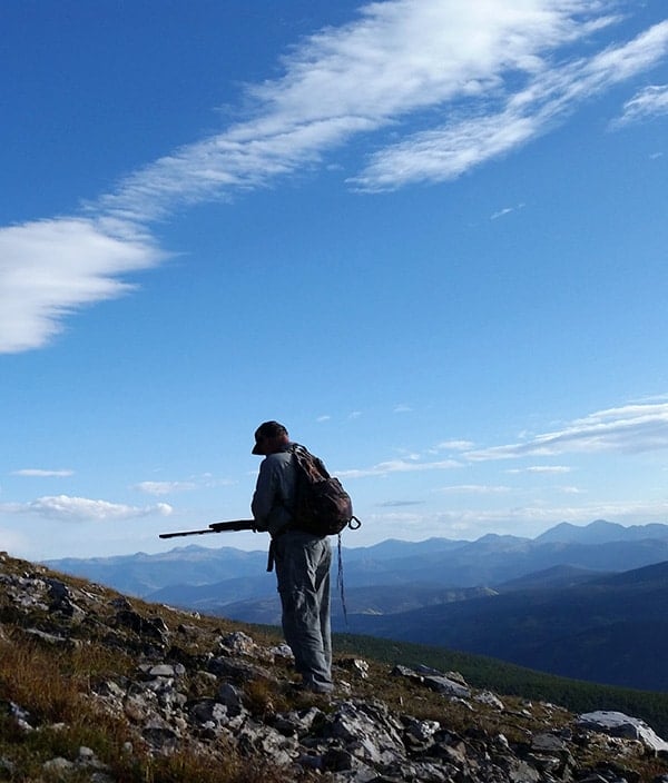 Looking for ptarmigan above the treeline. 