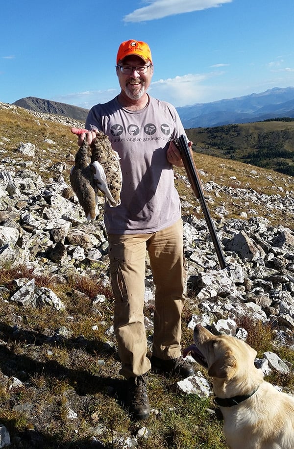 Hank Shaw with ptarmigan