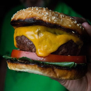 green chile elk burger