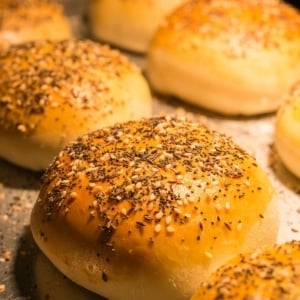 A tray of bierocks, fresh out of the oven