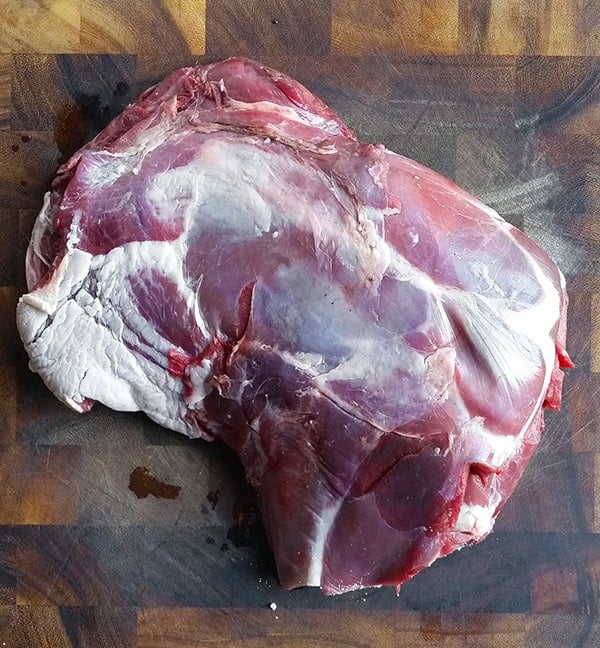 uncooked deer shoulder