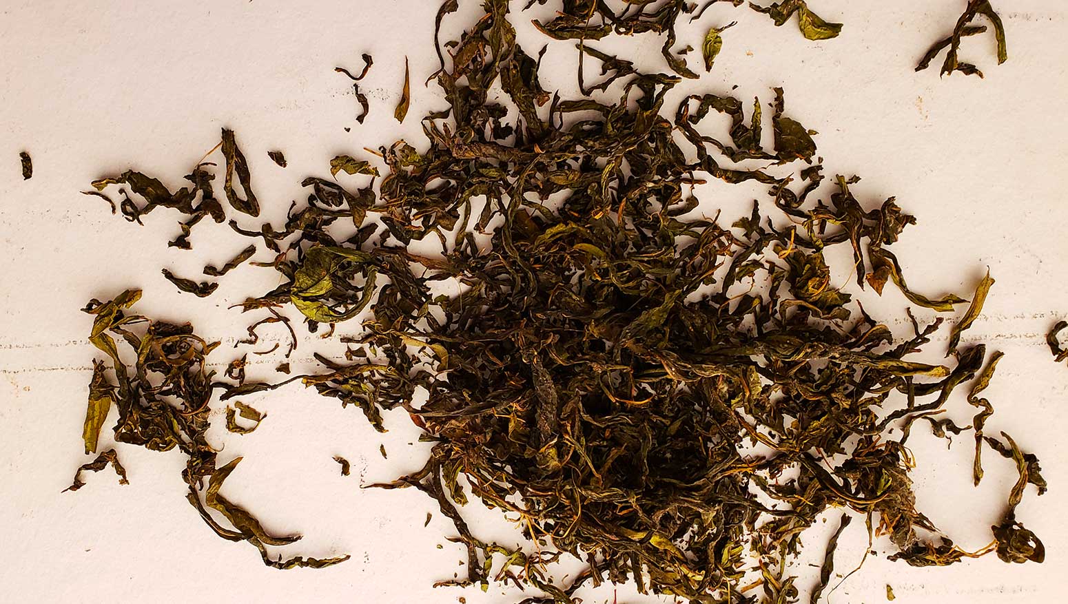 dried fireweed tea on a plate