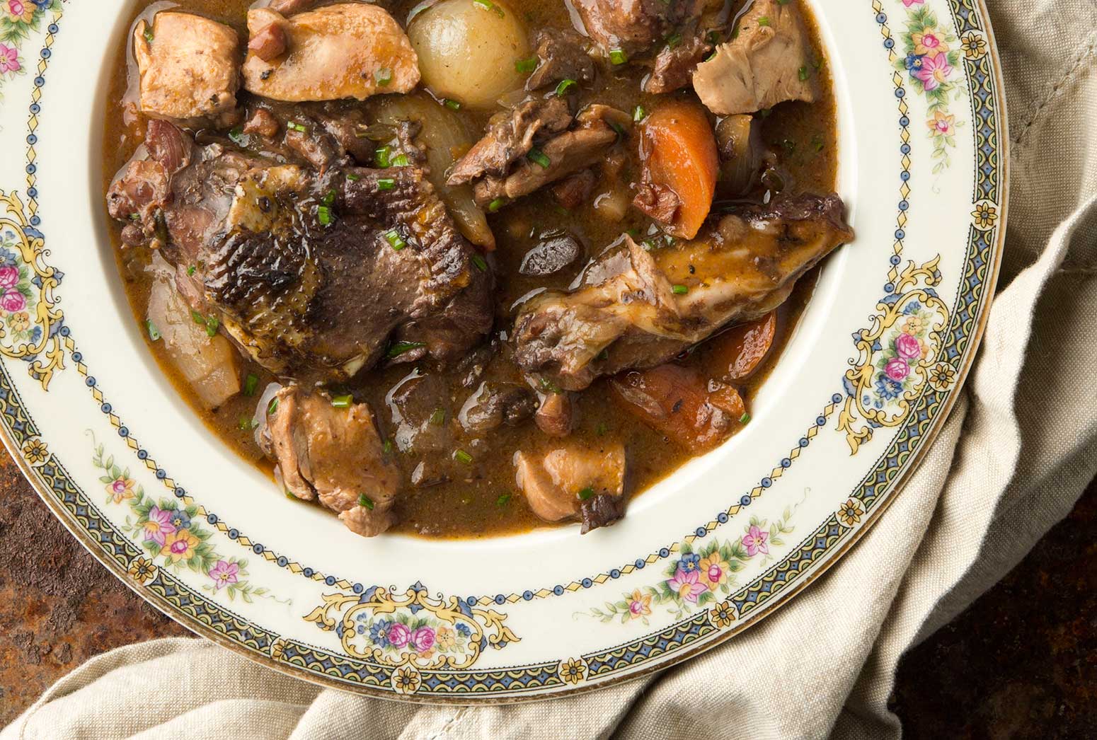 pheasant stew recipe in bowl