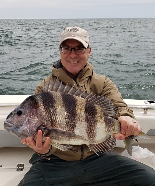 Hank Shaw with sheepshead