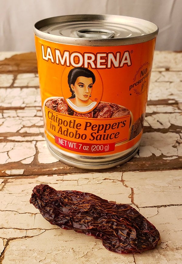 morita chiles, canned and dried.