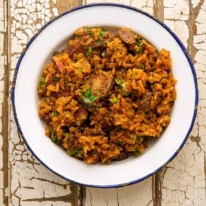 Cajun Jambalaya in a bowl