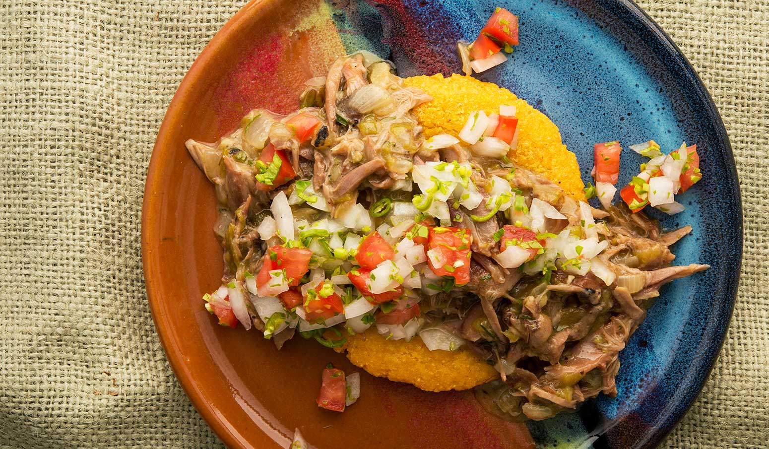 green chile squirrel on a plate