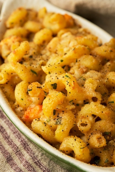 shrimp mac and cheese recipe ready to eat
