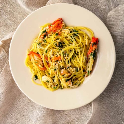 Crab Pasta Recipe - Simple Pasta with Crab and Herbs | Hank Shaw