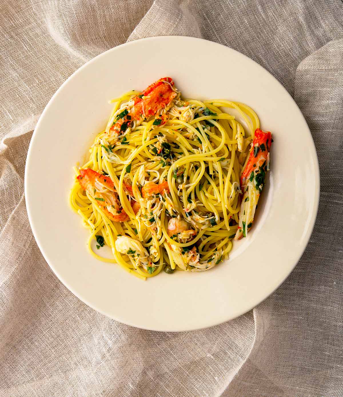 Crab Pasta Recipe - Simple Pasta with Crab and Herbs | Hank Shaw