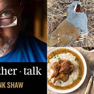 Hank Shaw podcast art mountain quail