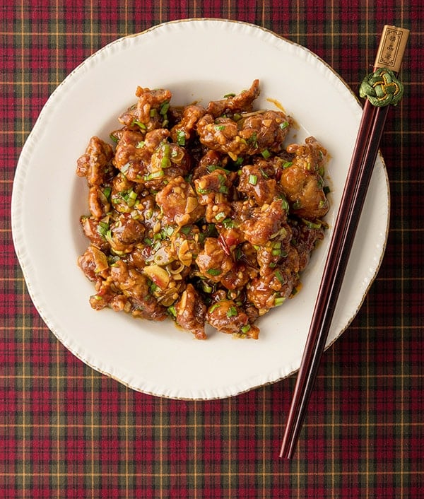 A plate of fish fragrant Sichuan pheasant