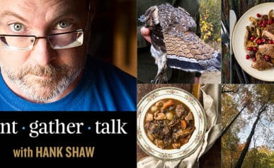 Hank Shaw podcast ruffed grouse episode art