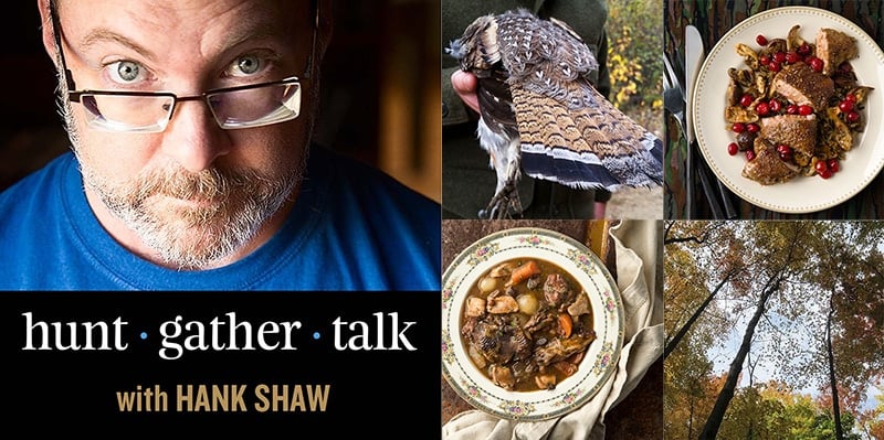 Hank Shaw podcast ruffed grouse episode art