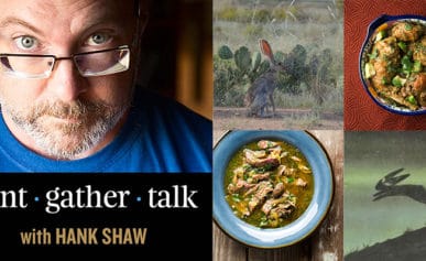 Hank Shaw's rabbit podcast episode art