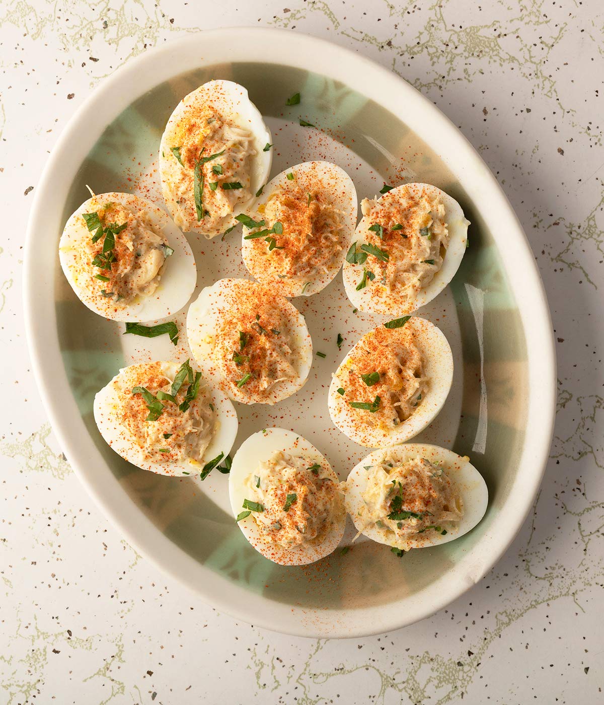 Deviled Eggs with Crabmeat