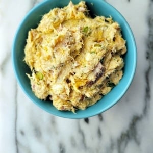 A bowl of smoked trout dip