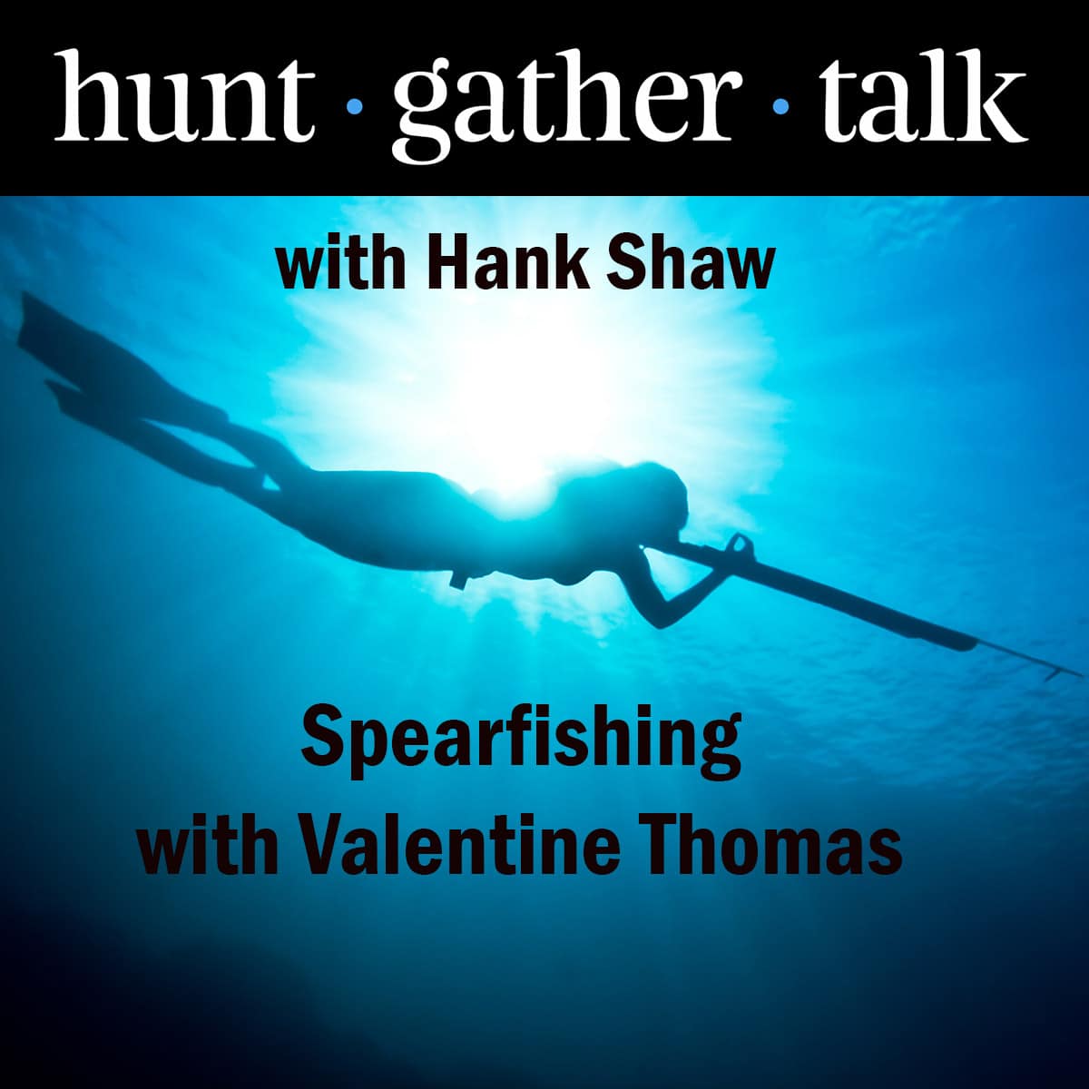 Podcast art for spearfishing episode. 