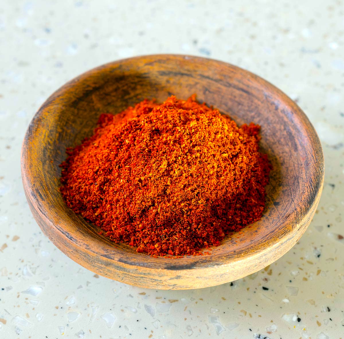 Berbere spice in a ceramic bowl. 