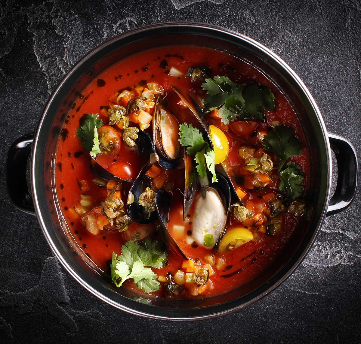 Clams With Tomato Broth Recipe