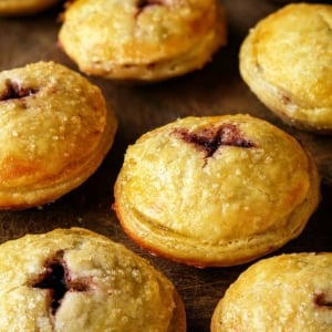 Close up of venison mincemeat pies.