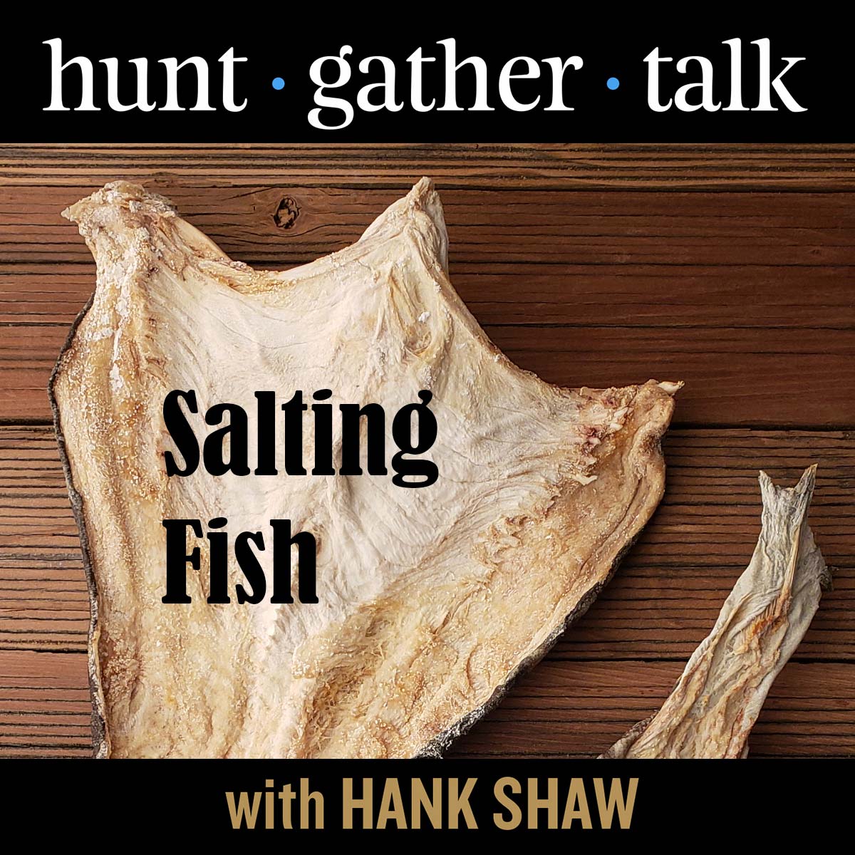 Podcast art for salted fish episode. 