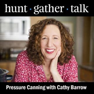 Podcast art for pressure canning episode.